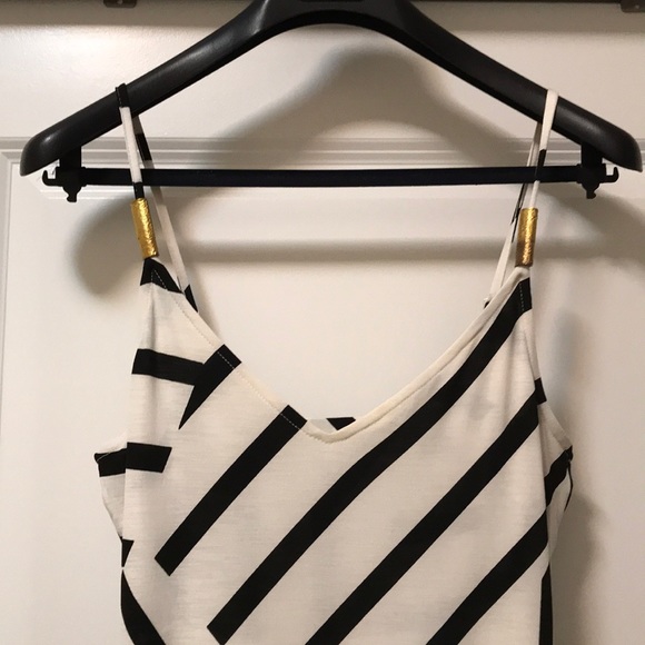 MCM maxi dress size Medium. Black and white stripe - Picture 2 of 4
